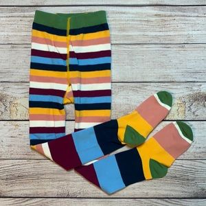 Matilda Jane Girls True Stripes Tights. Size 4-6.